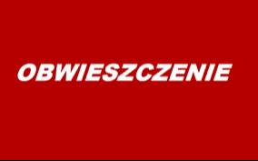 obwieszczenie.